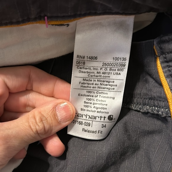 Carhartt Men’s Gray C Force Relaxed Fit Cargo‎ Shorts - Picture 9 of 12